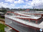 Vista lateral do acesso da Cidade Universitária. Perceba o baixo grau de inclinação.