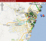 Mapa colaborativo indicam serviços do Sistema Cicloviário de Recife