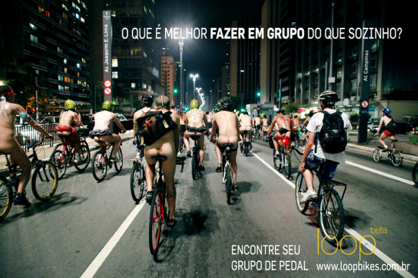 Ciclistas pelados - Imagem: Loop/Divulgação