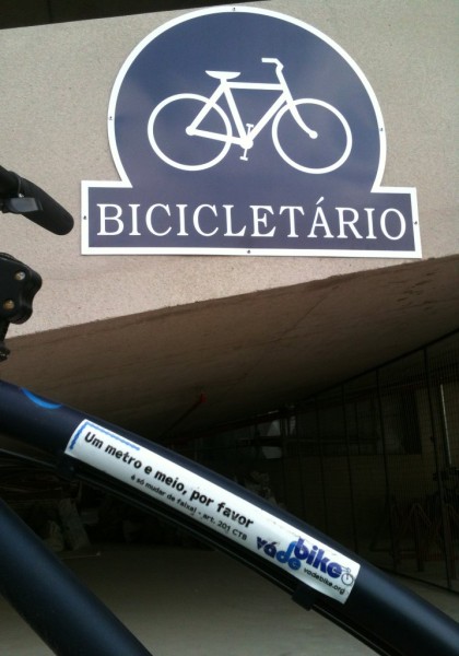 O Vá de Bike foi conferir o bicicletário instalado pelo Shopping Tucuruvi. Foto: Rachel Schein