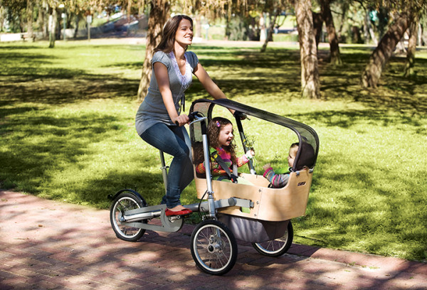 Conheça a bicicleta dobrável que se transforma em carrinho de bebê ou ...