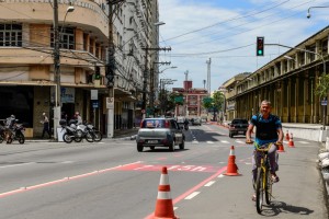 Área hoje é utilizada como ciclofaixa de lazer aos domingos e feriados. Foto: André Sobral/Divulgação