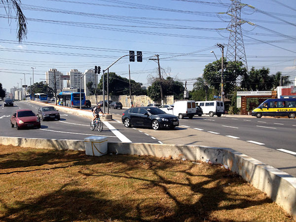 Não há previsão de instalação de infraestrutura cicloviária no local. Foto: Divulgação/Ciclocidade