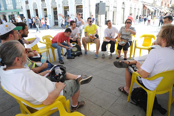 Primeira reunião realizada entre ciclistas e poder público. Foto: Divulgação/PMC