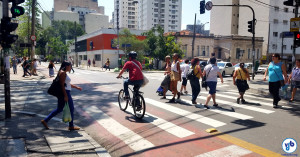 Mobilidade de quem caminha e pedala é o foco da iniciativa. Foto: Willian Cruz